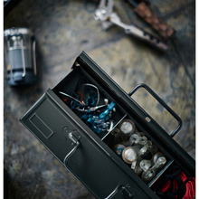 画像をギャラリービューアに読み込む, 2段式工具箱 ST-350 BK (ブラック)