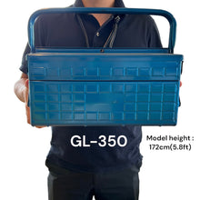 画像をギャラリービューアに読み込む, 2段式工具箱 GL-350 B (ブルー)
