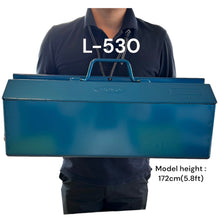 Load image into Gallery viewer, TOYO Camber-top with sorting dish Toolbox L-530 B (Blue)