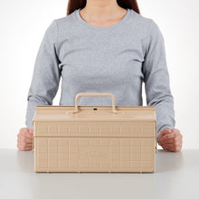 画像をギャラリービューアに読み込む, 2段式工具箱 ST-350 BK (ブラック)