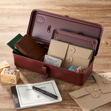 Load image into Gallery viewer, TOYO Trunk Shape Toolbox T-190 AB (Antique Brown)