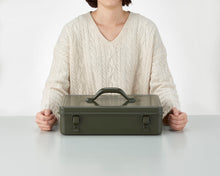 Load image into Gallery viewer, TOYO Trunk Shape Toolbox TB-362 MG (Moss green)