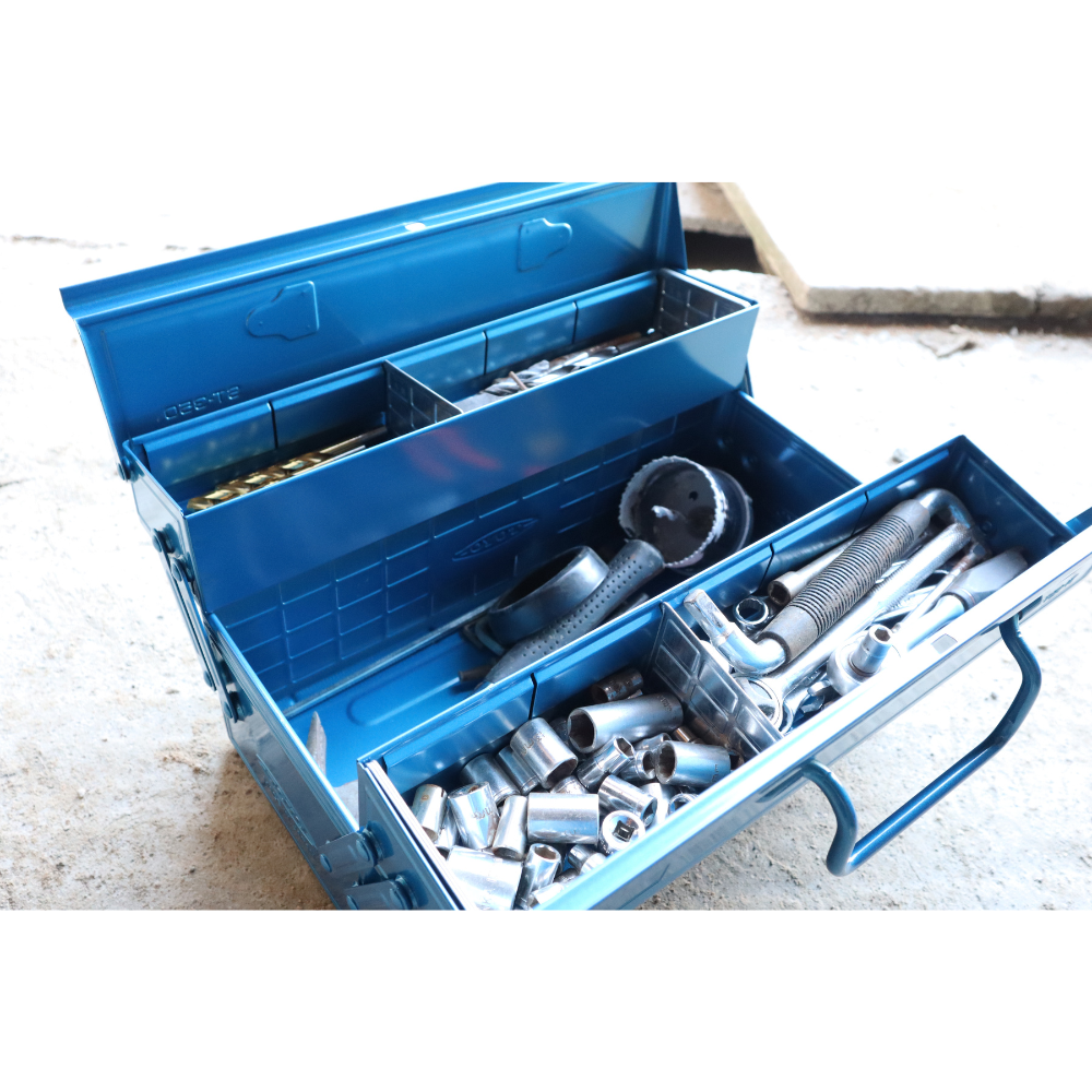 2段式工具箱 ST-350 B (ブルー) | 東洋スチール株式会社 | TOYO STEEL
