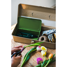 Load image into Gallery viewer, TOYO Trunk Shape Toolbox T-190 JG (Japanese tea green)
