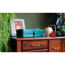 画像をギャラリービューアに読み込む, トランク型工具箱 T-320 AG (アンティークグリーン)
