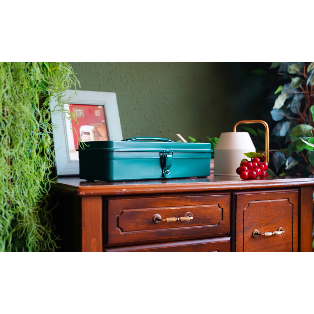 TOYO Trunk Shape Toolbox T-320 AG (Antique Green) | 東洋スチール