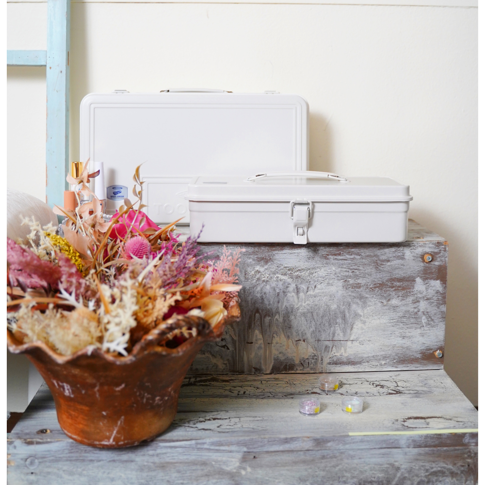 TOYO Trunk Shape Toolbox T-360 W (White) | 東洋スチール株式会社