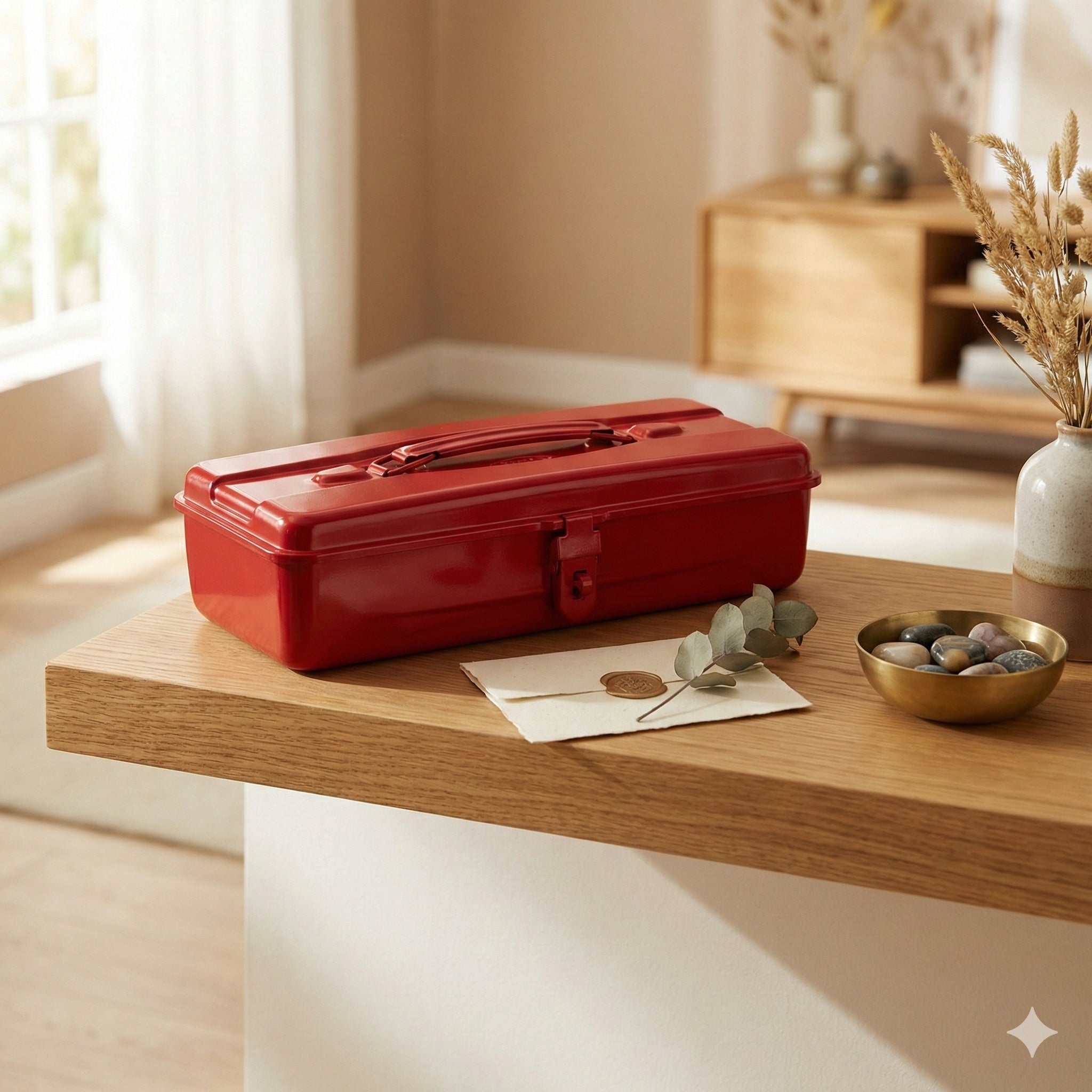 【オーダージュエリー…様】専用(1/2)・赤/青、各360ｇ≪同購入特割特価≫ 数量限定／生産終了モデル】ハイメタルカラーツールボックス DWY-370R