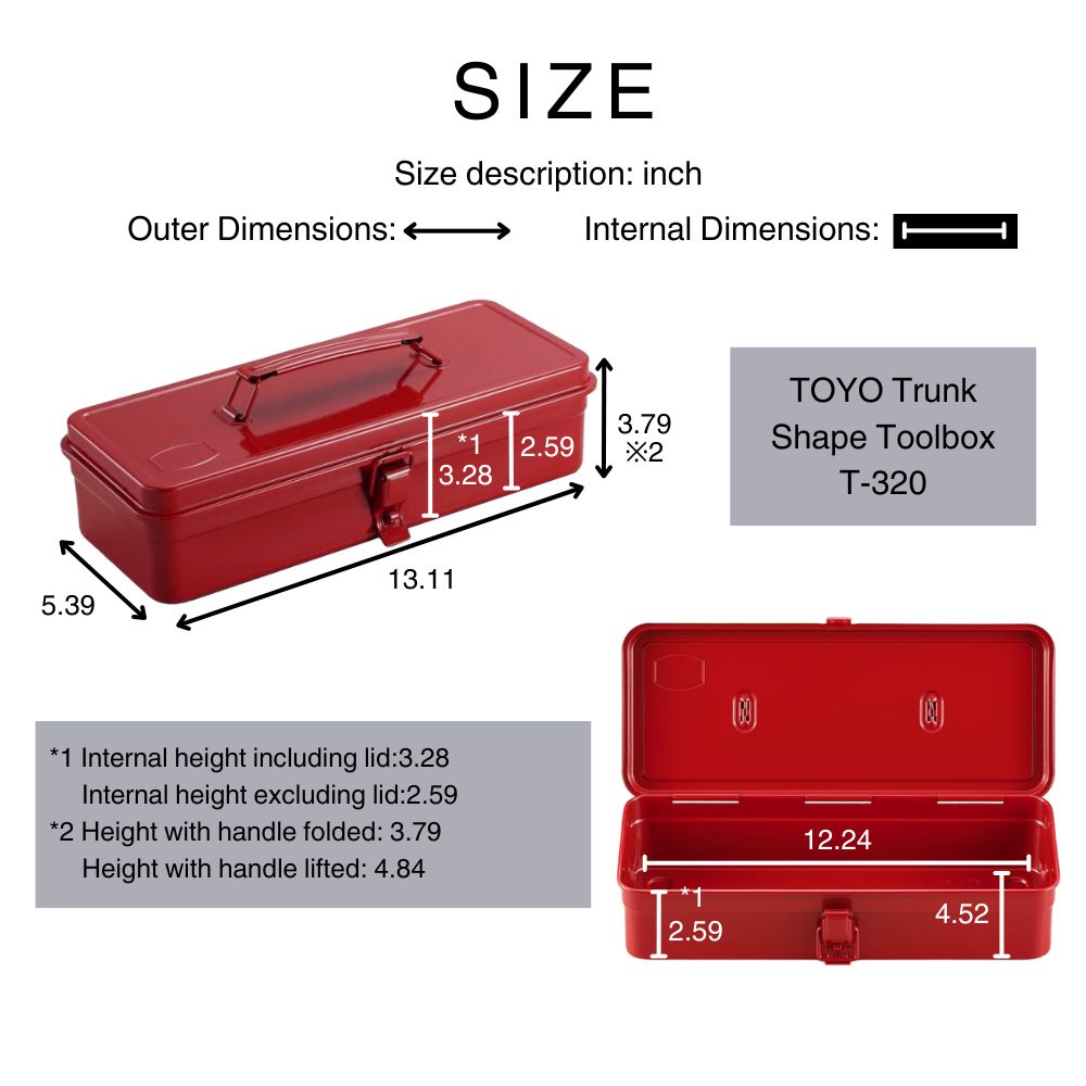 TOYO Trunk Shape Toolbox T-320 FM (Fujimurasaki)*Light purple