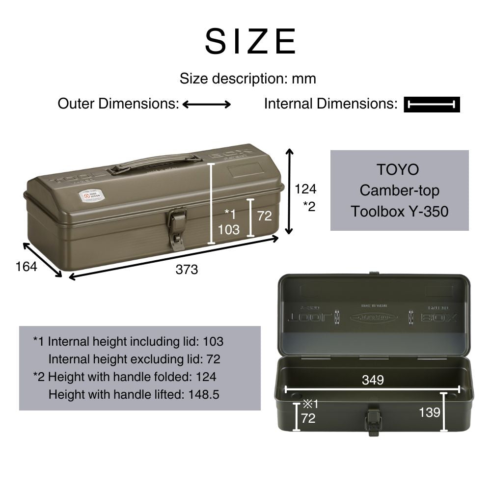TOYO Camber-top Toolbox Y-350 BG (Beige)