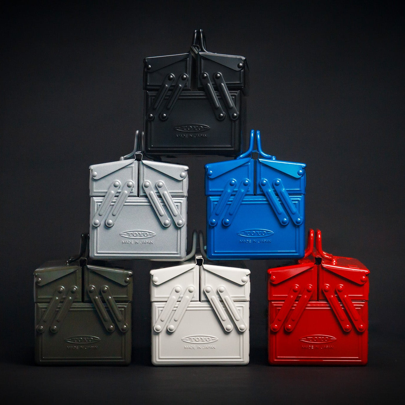 2段式工具箱 ST-350 MG (モスグリーン)