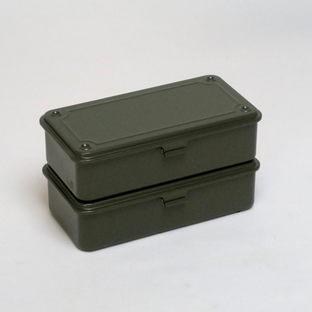 [Set of 2] TOYO Trunk Shape Toolbox T-190 MG (Military green)