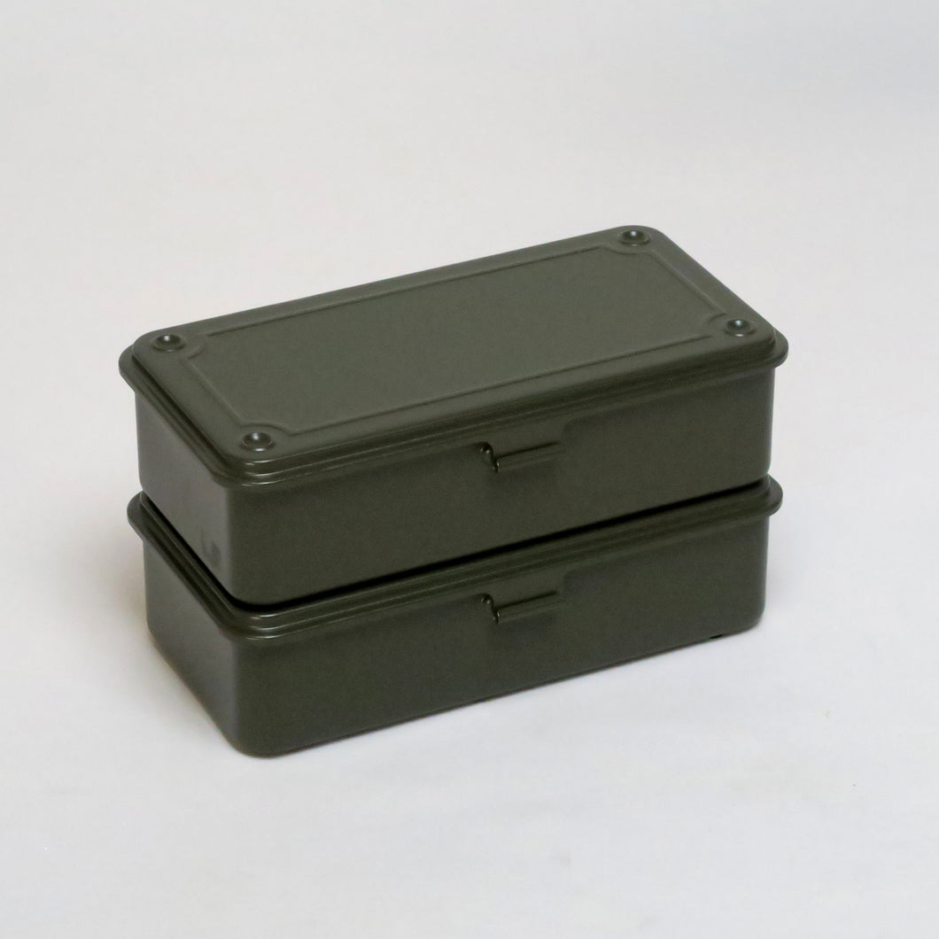 【2個セット】トランク型工具箱 T-190 MG（ミリタリーグリーン）