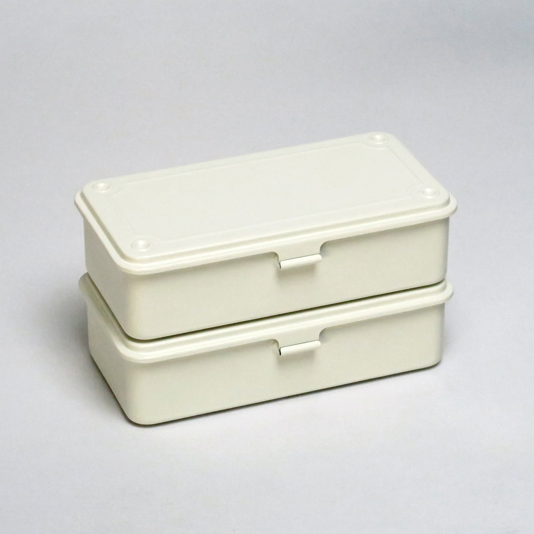 【2個セット】トランク型工具箱 T-190 W（ホワイト）