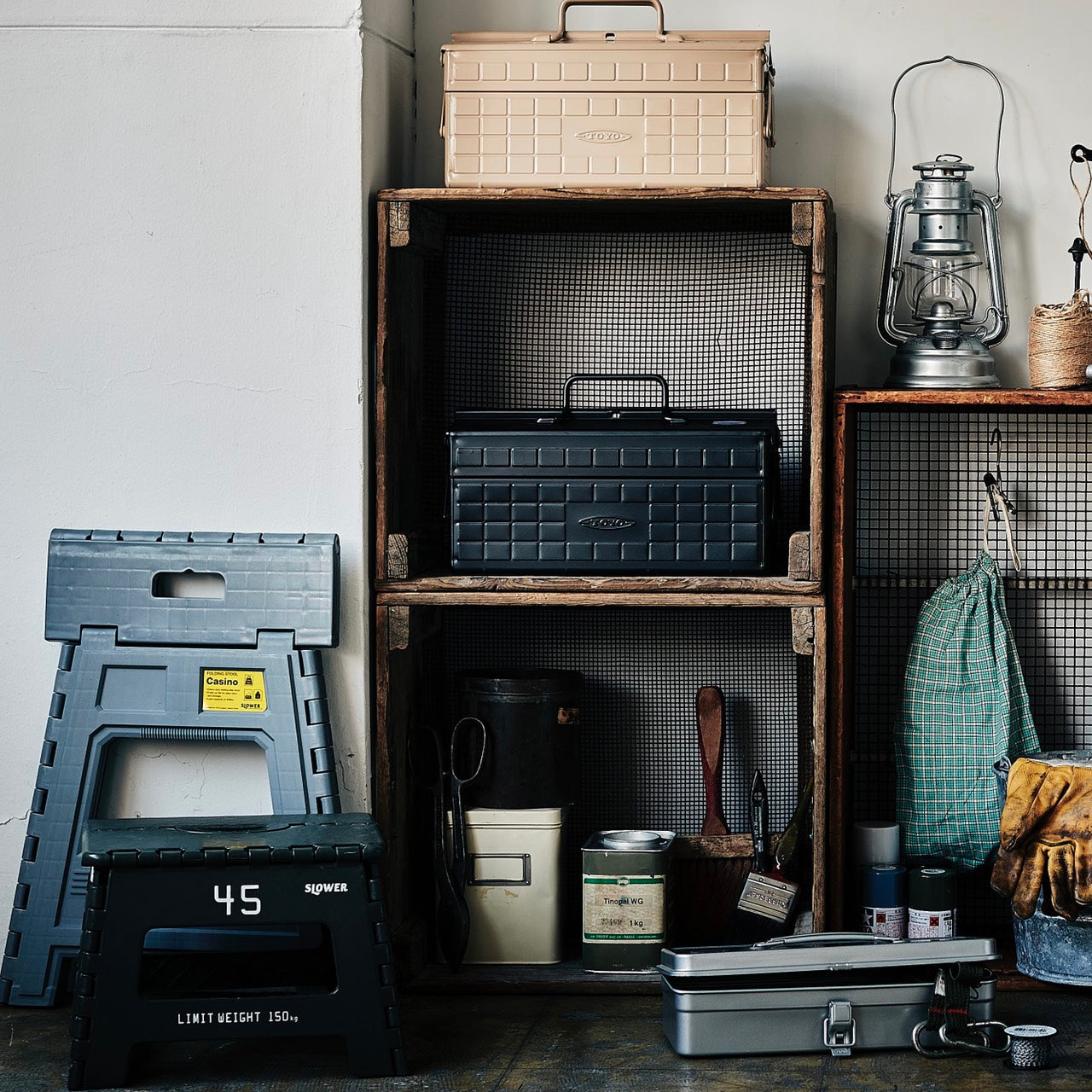 トランク型工具箱 T-320 SV (シルバー)